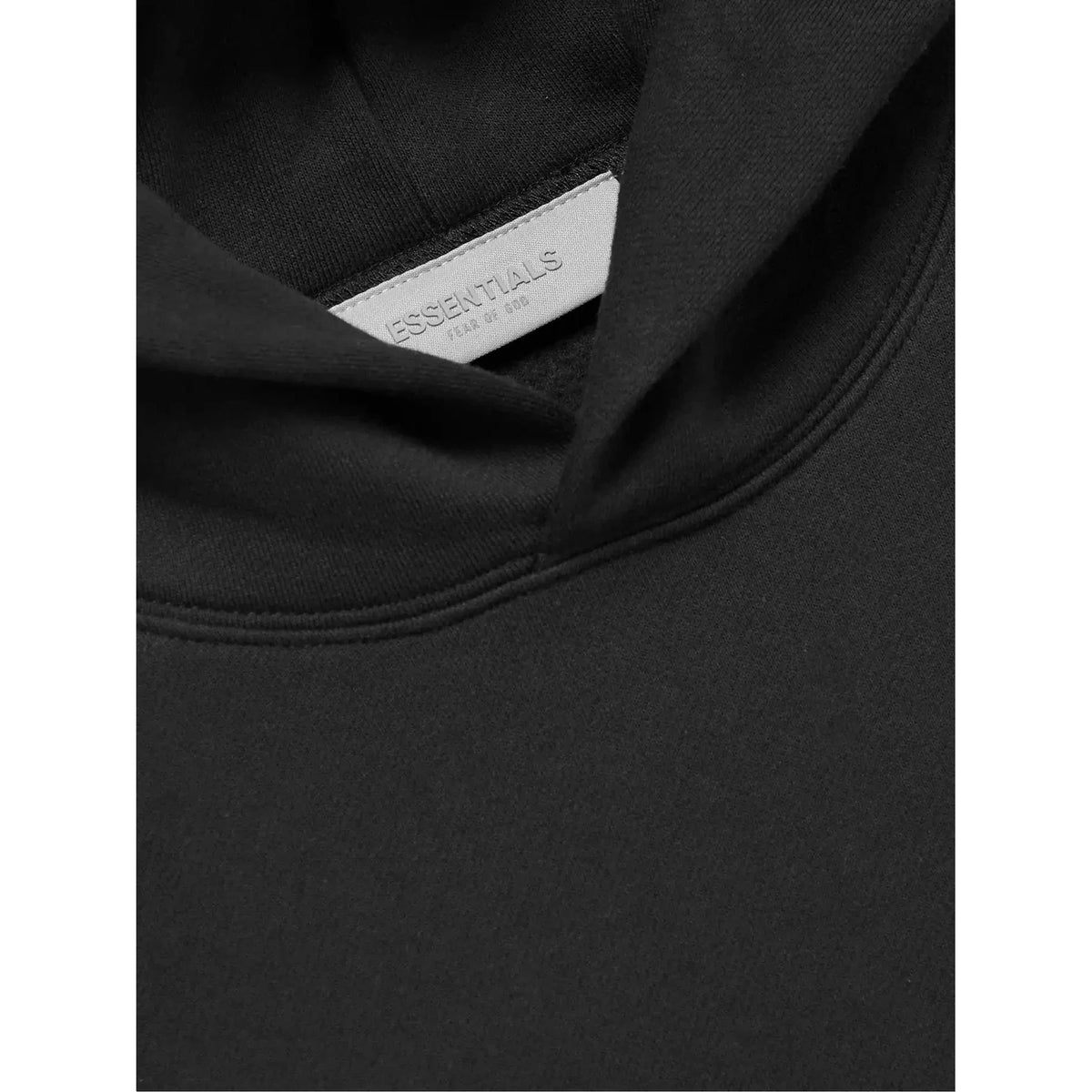 Fear of God Essentials Black Stretch Limo Hoodie