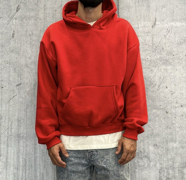 Hoodie Boxy Fit Red