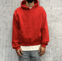 Hoodie Boxy Fit Red 