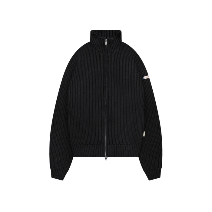 L'atelier Line Knit Zipper | Black