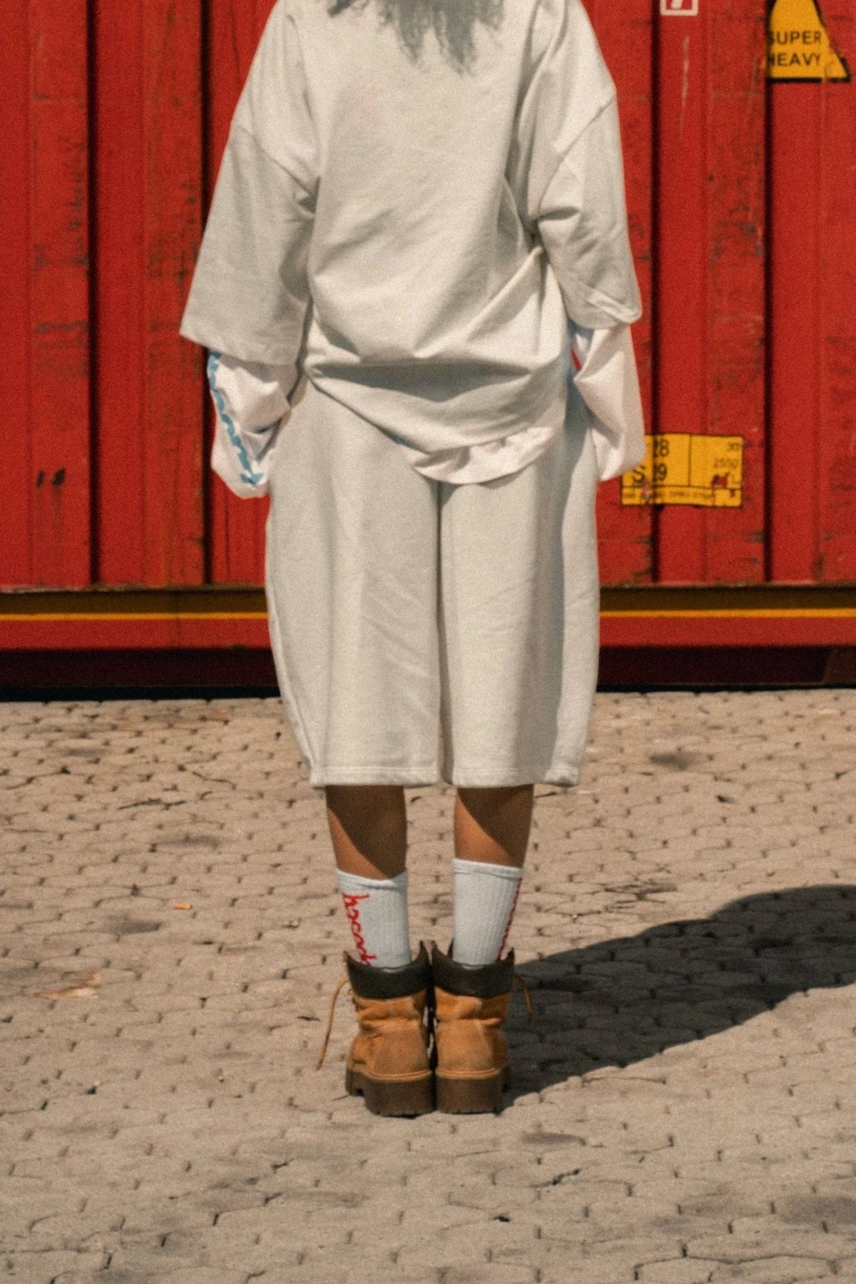 Hoodie Boxy Fit Red 