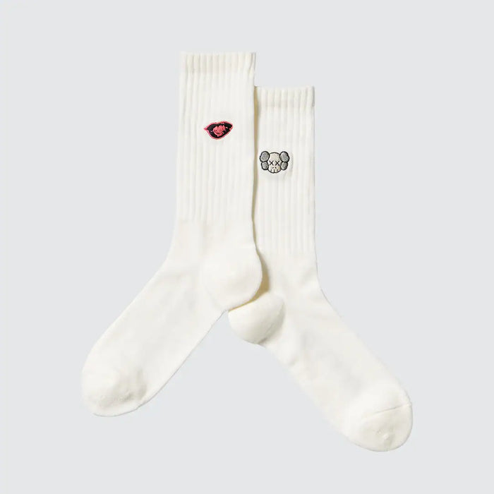 KAWS x Uniqlo Warhol UT Socks White