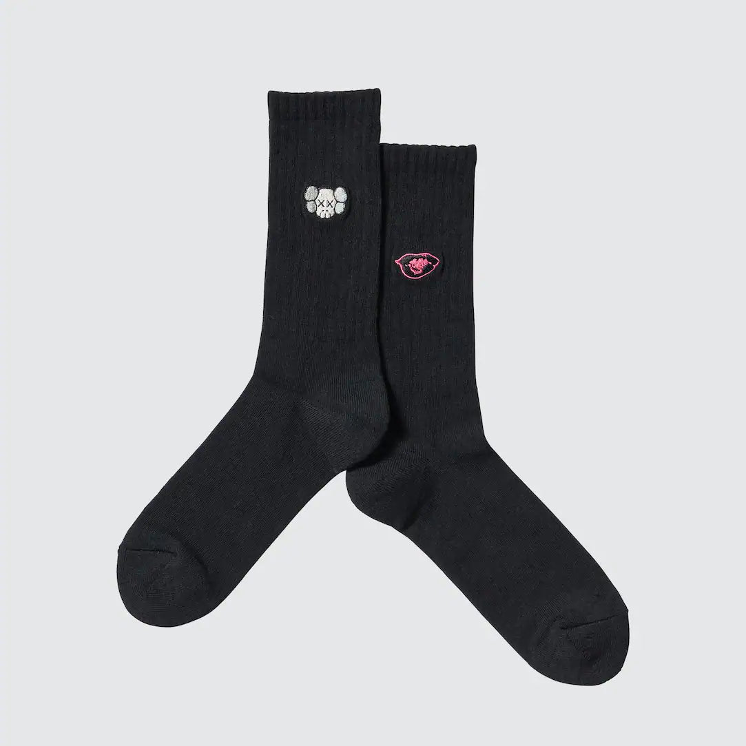 KAWS x Uniqlo Warhol UT Socks Black