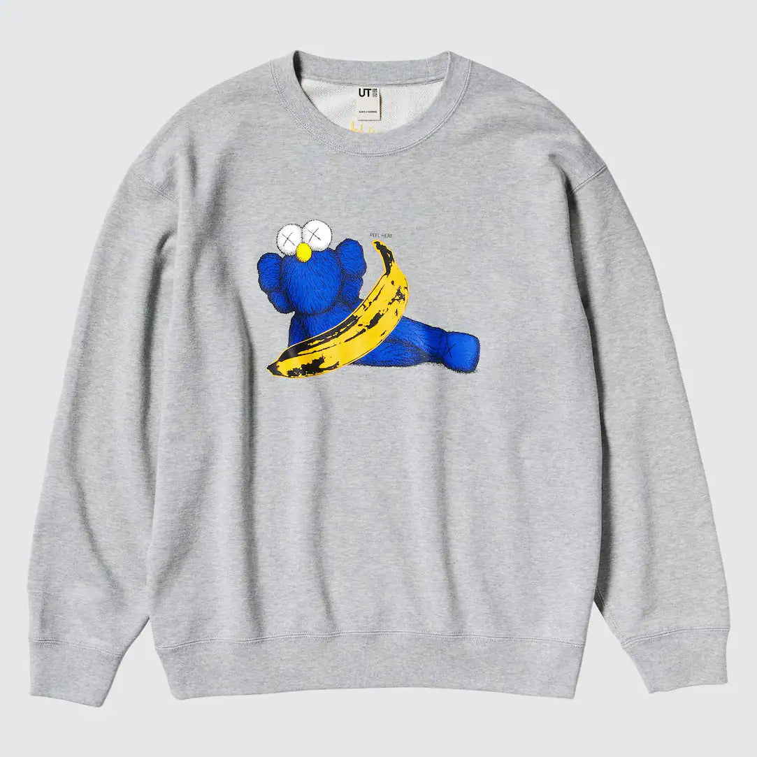 Crew neck uniqlo x kaws online