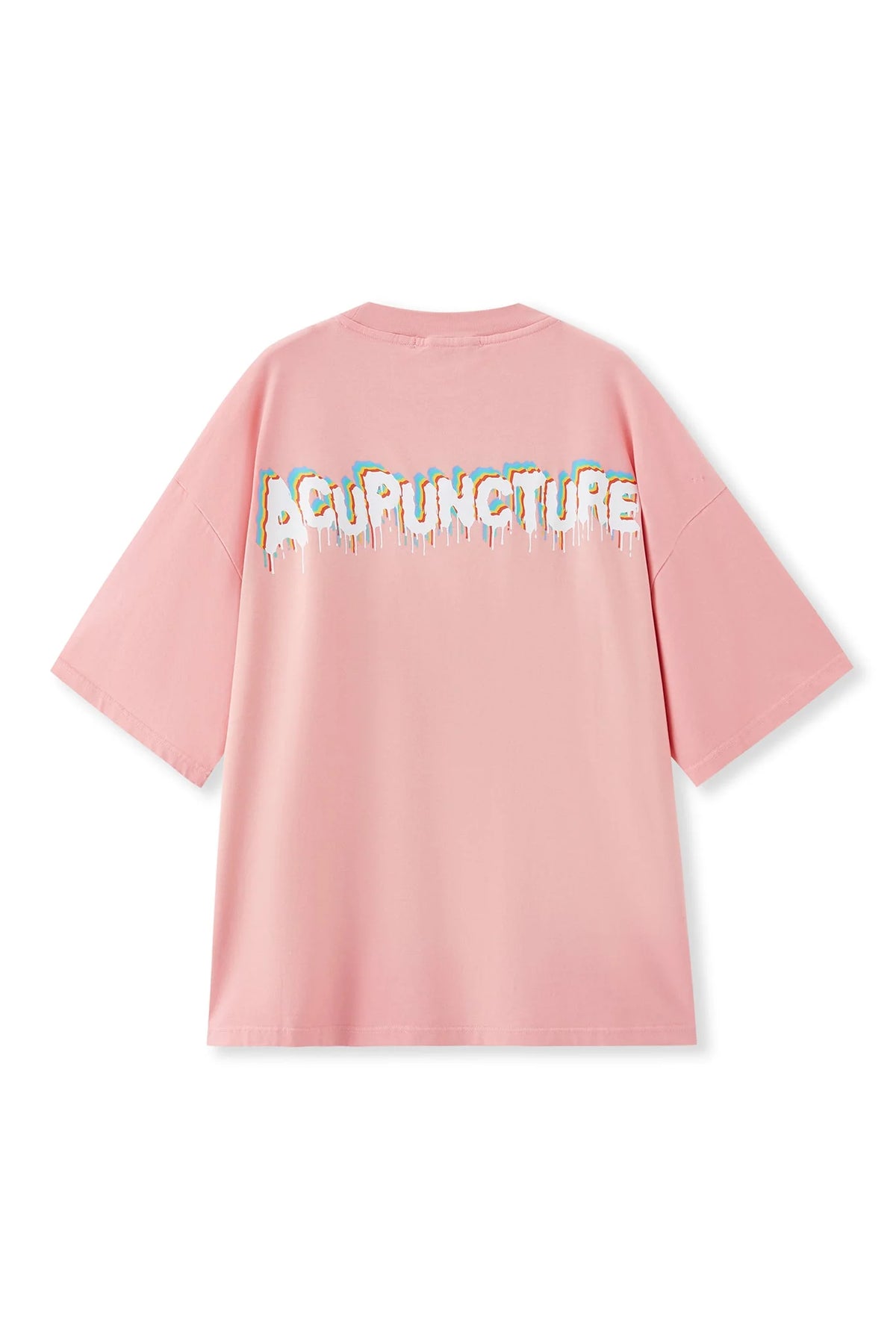 Acupuncture Inverted Emblem Tshirt Baby Pink