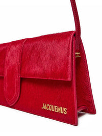 Jacquemus Le Bambino Long Shoulder Leopard Red
