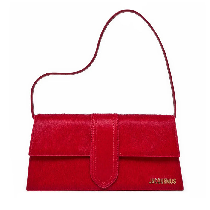 Jacquemus Le Bambino Long Shoulder Leopard Red