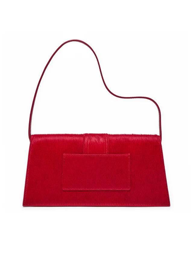 Jacquemus Le Bambino Long Shoulder Leopard Red