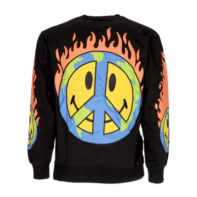 Market Sweatshirt Smiley Earth On Fire