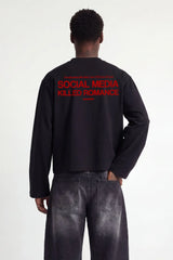 Social Media Killed Longsleeve Black