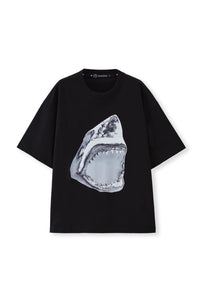 Acupuncture Mackerel Shark Tshirt Black