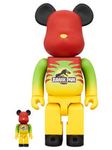 BEARBRICK 100% 400% JURASSIC PARK