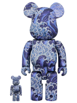 (PREORDER) BEARBRICK 100% 400% KATSUSHIKA HOKUSAI ANGRY WAVES ONAMI