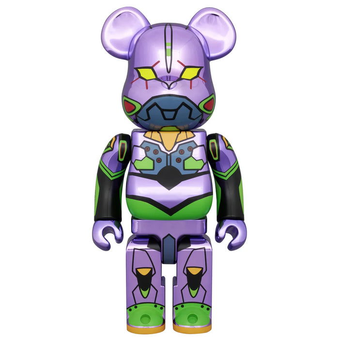 Bearbrick 100% 400% Evangelion Unit-01 Chrome