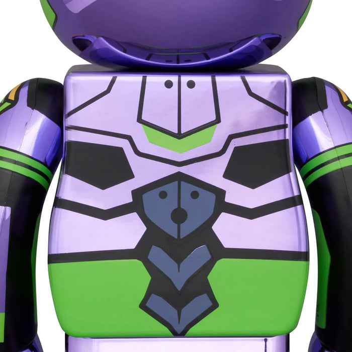 Bearbrick 100% 400% Evangelion Unit-01 Chrome