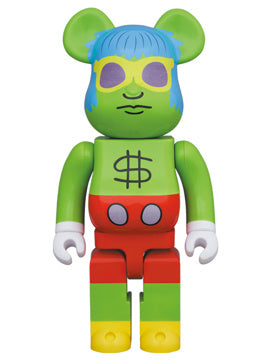 BEARBRICK 400% KEITH HARING ANDY MOUSE