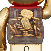 Bearbrick 100% 400% Maneki Neko Good Luck Coin Gold