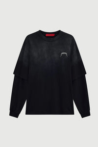 Acupuncture Metal Longsleeve Washed Black