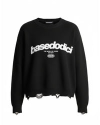 Basedodici Knit Black Front logo