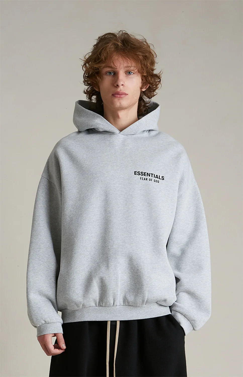 Fear of God Essentials Light Oatmeal Hoodie