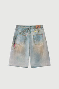 Acupunture Ocean Front Shorts Denim Blue