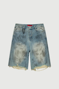 Acupunture Ocean Front Shorts Denim Rise Wash