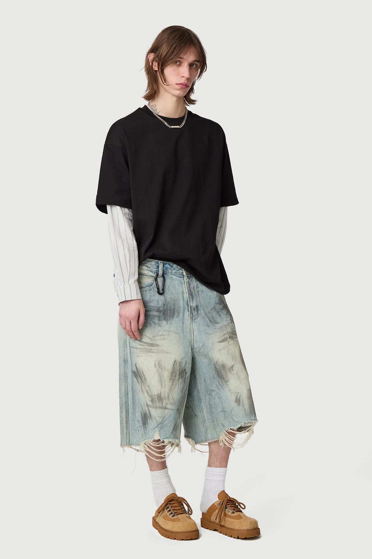 Acupunture Ocean Front Shorts Denim Rise Wash