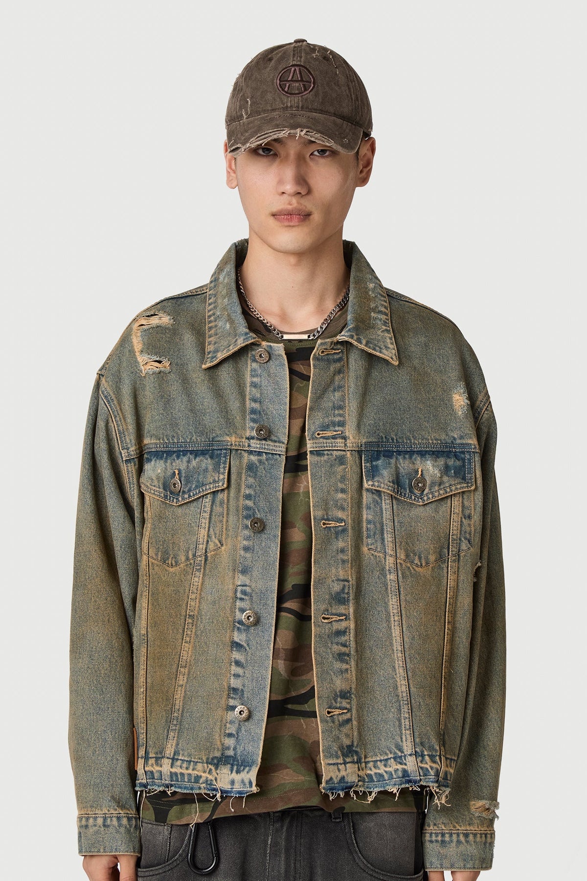 Acupuncture Original Trucker Jacket Brown