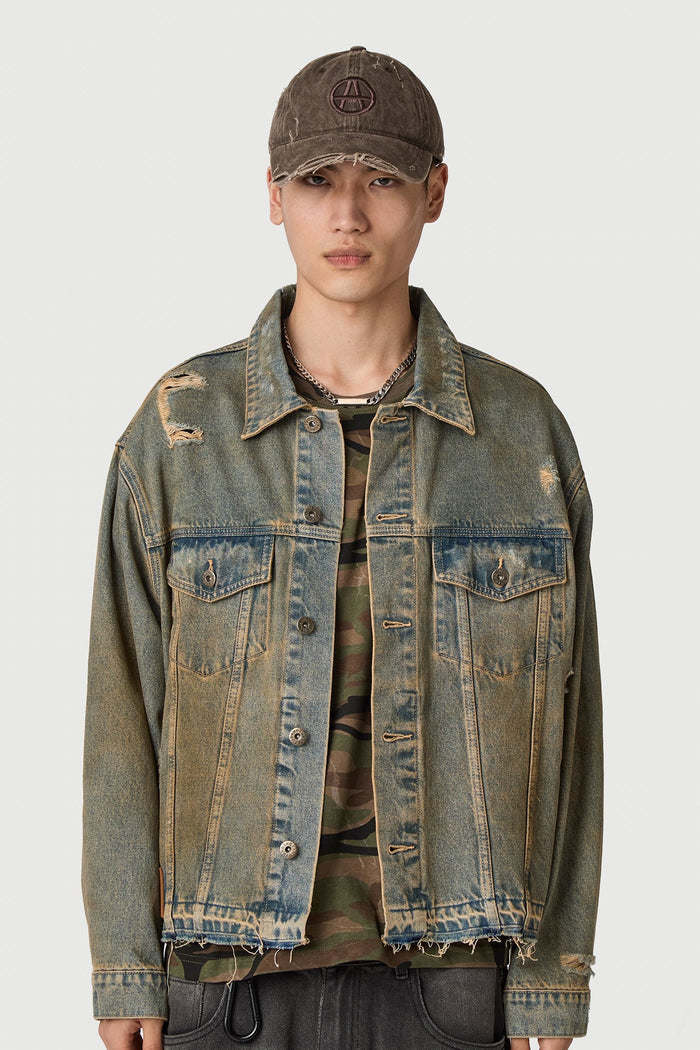 Acupuncture Original Trucker Jacket Brown