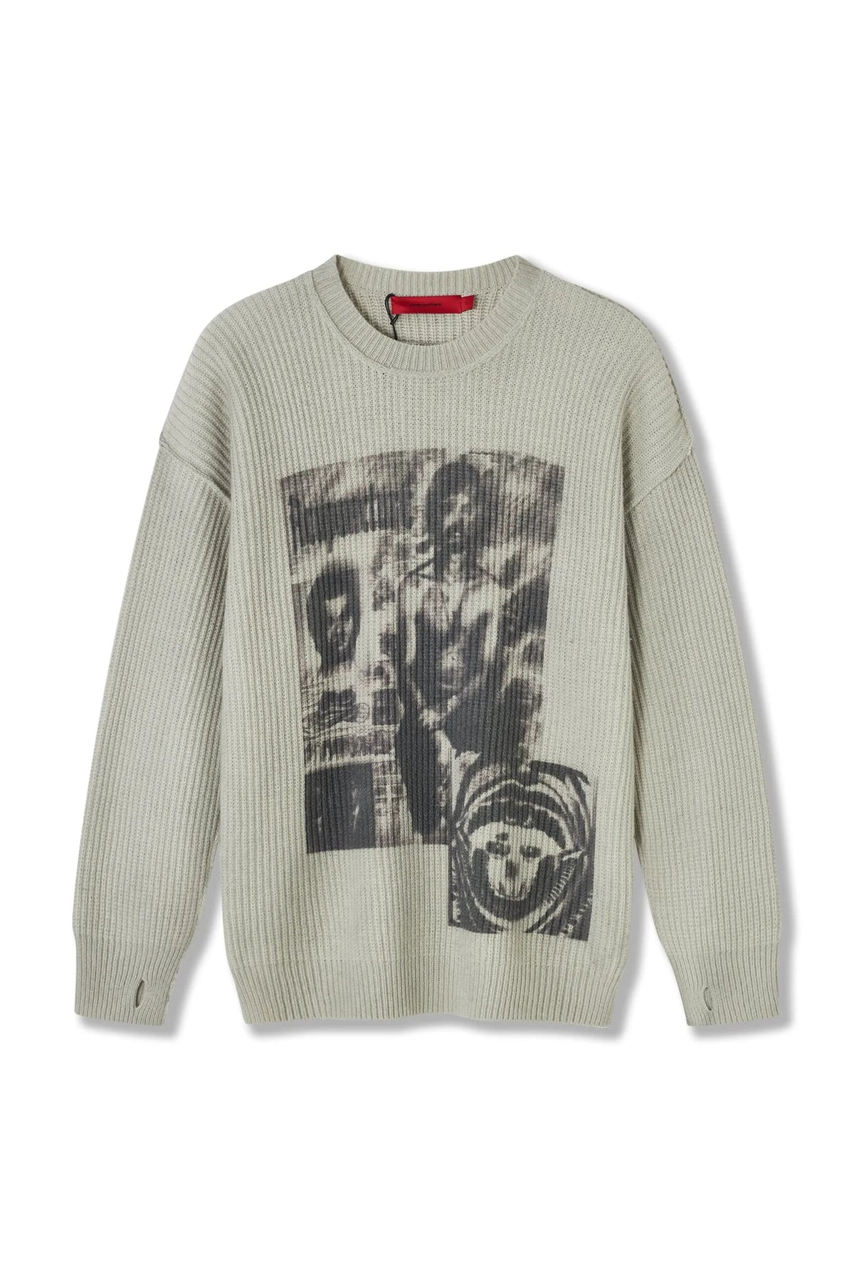 Acupuncture Punker Sweater Khaki