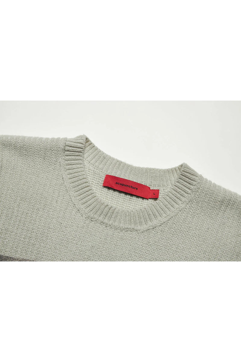 Acupuncture Punker Sweater Khaki
