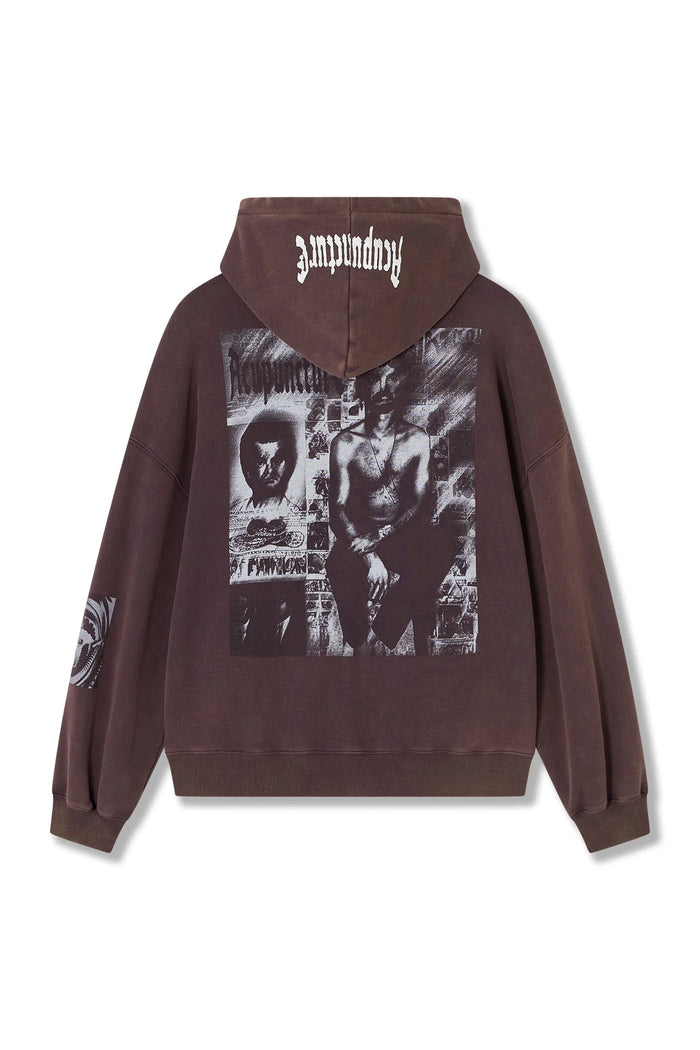 Acupuncture Punker Hoodie Zip Red