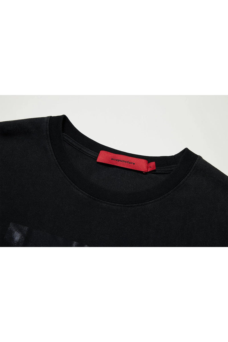 Acupuncture Rabbit Tshirt Black