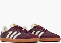 Adidas Samba OG Maroon Gold Metallic (W)