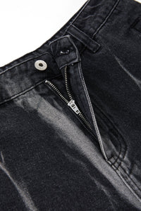 Acupuncture Shades Denim Shorts Dark Blue