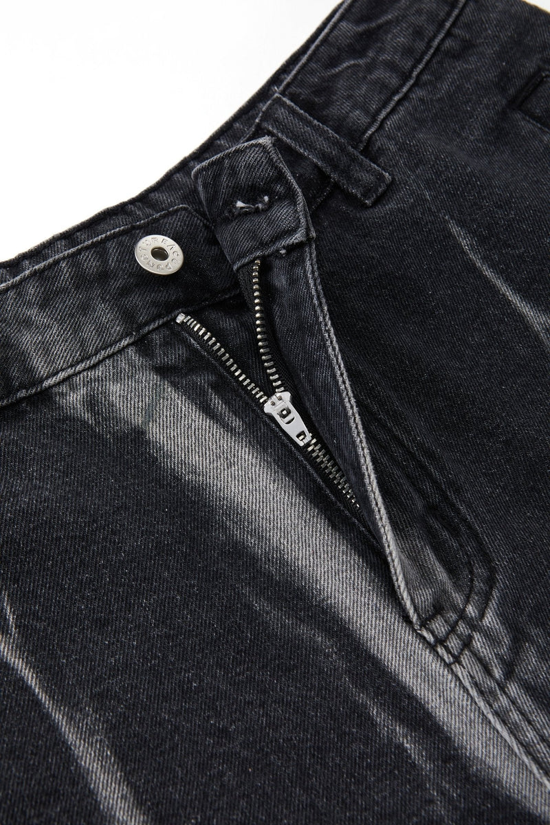 Acupuncture Shades Denim Shorts Dark Blue