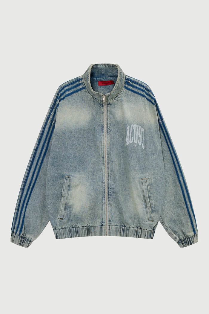 Acupuncture Sporty Denim Jacket Blue