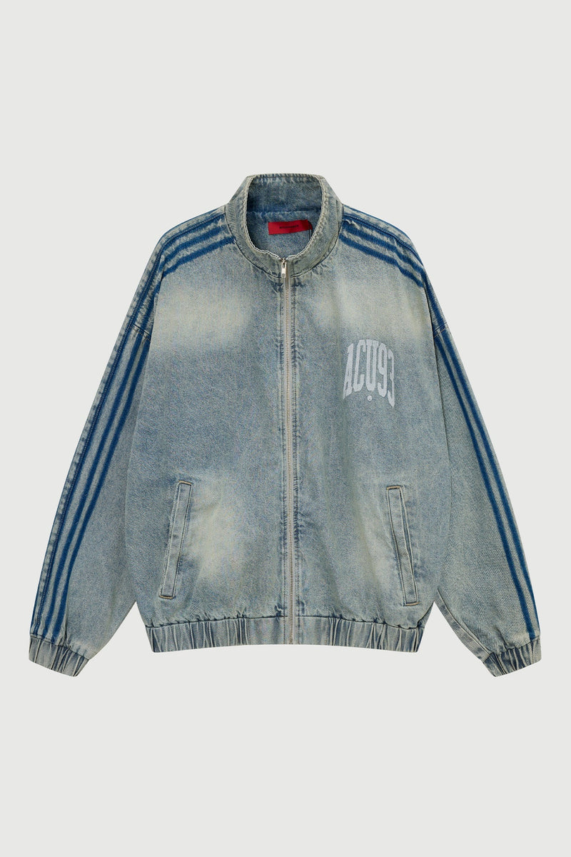 Acupuncture Sporty Denim Jacket Blue