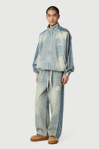 Acupuncture Sporty Denim Jacket Blue