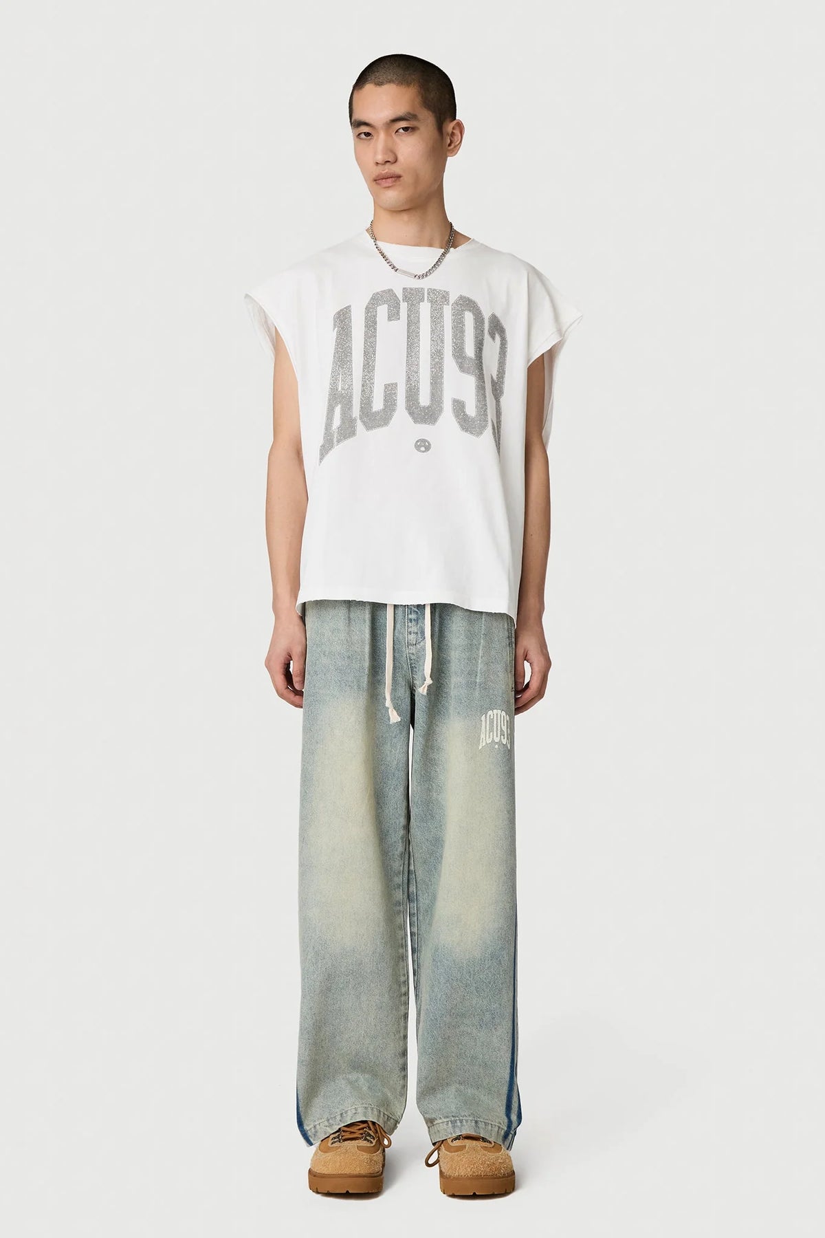 Acupuncture Sporty Denim Pant Blue