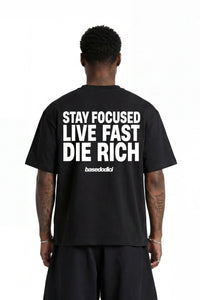 Basedodici Tshirt "Stay Focus" Black