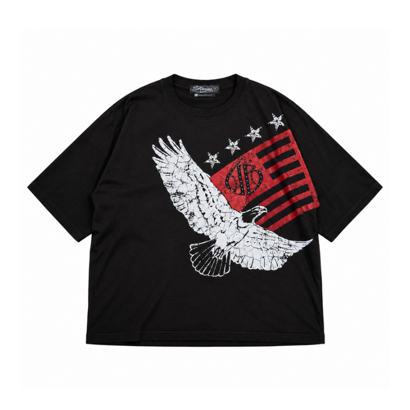 Himes Bandiera Tee Washed Black
