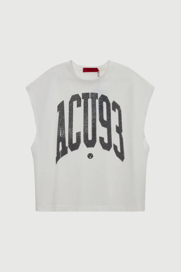 Acupuncture Touch Down Tanktop Egg White