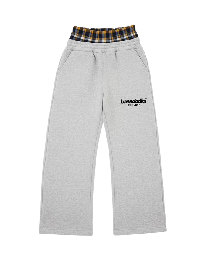 Basedodici Fleece Pant Hashgrey Double Layer