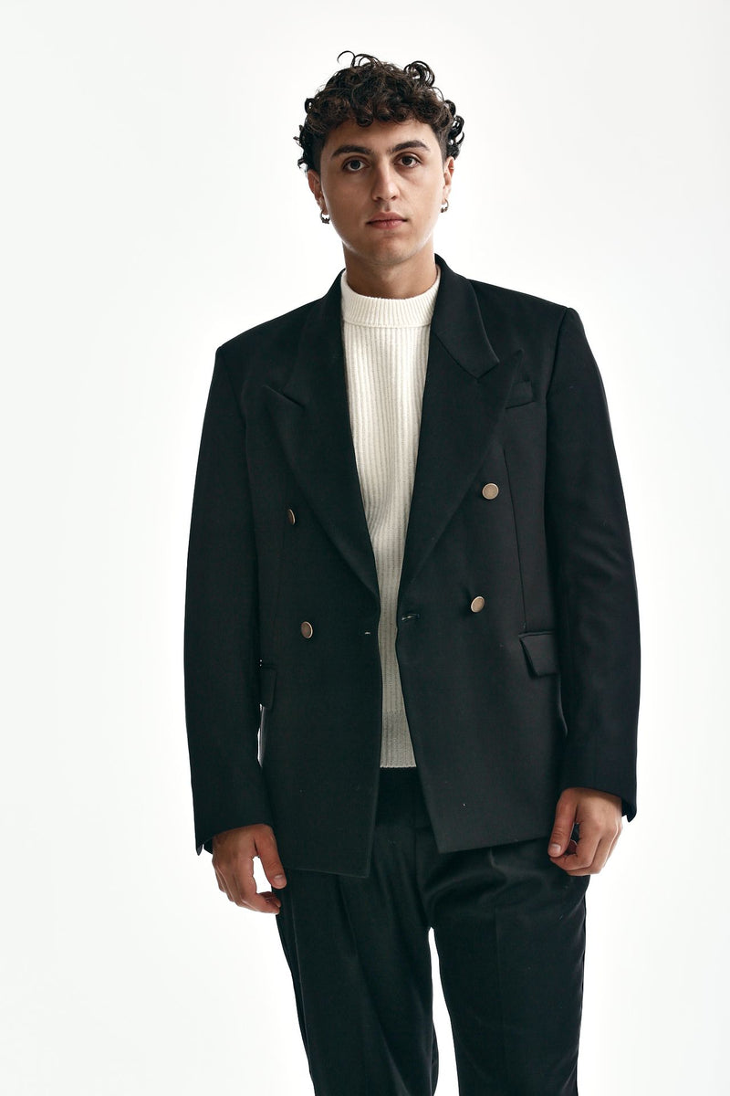 Marsem Double-breasted Linen Jacket 