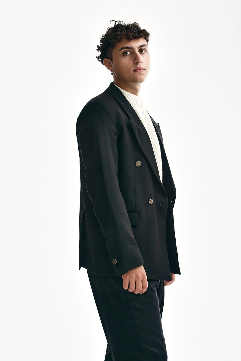 Marsem Double-breasted Linen Jacket 