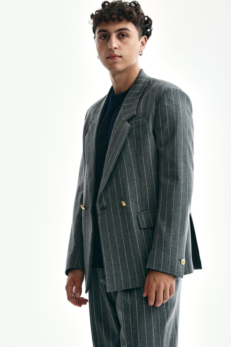 Marsem Double-breasted Linen Jacket 