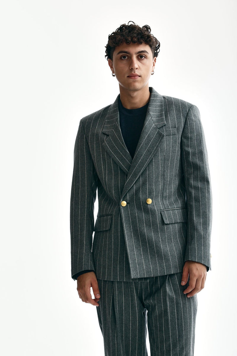 Marsem Double-breasted Linen Jacket 