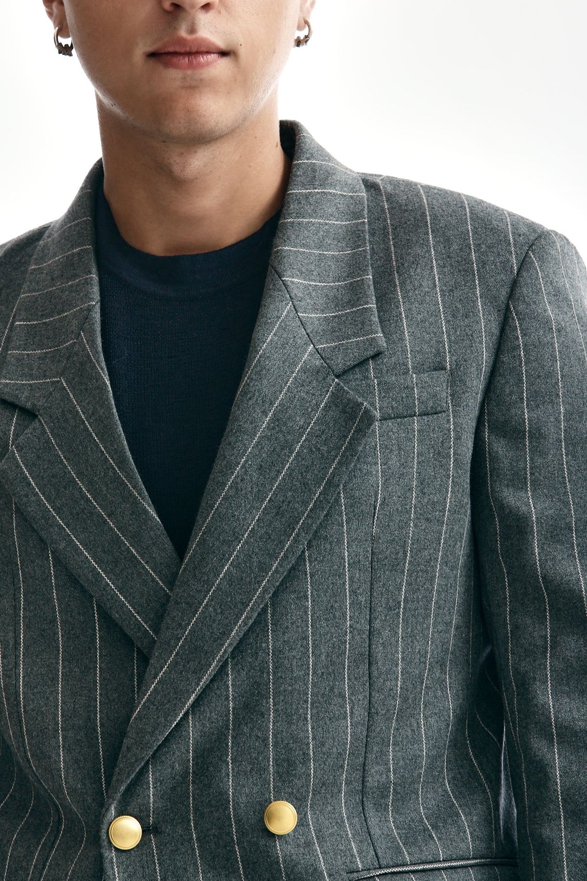 Marsem Double-breasted Linen Jacket 