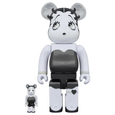 MEDICOM BEARBRICK 400% ANDY WARHOL COW WALLPAPER 2-PACK Red/Yellow